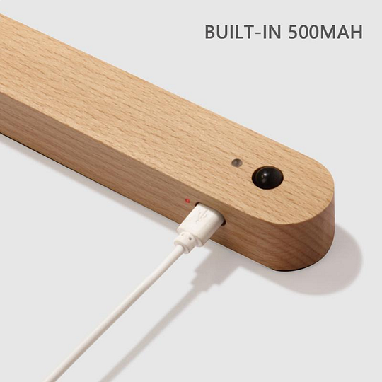 Wooden Rechargeable Induction Lamps - Magnetic Wall Key Holder Motion Sensor Wall Lamp